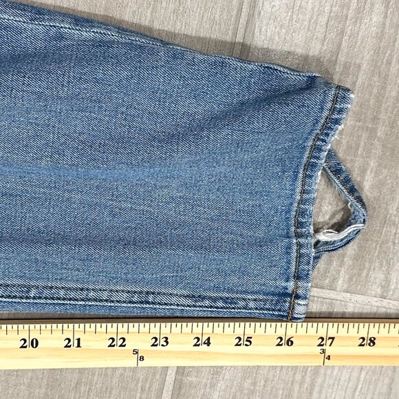 Abercrombie & Fitch The Ankle Straight Ultra High Rise in Light Wash Denim Sz 27 - Picture 13 of 15